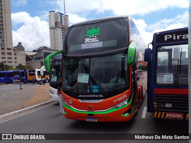 Empresa de Transportes Andorinha 7163 na cidade de Barueri, São Paulo, Brasil, por Matheus Da Mata Santos. Número da foto: #12739807.
