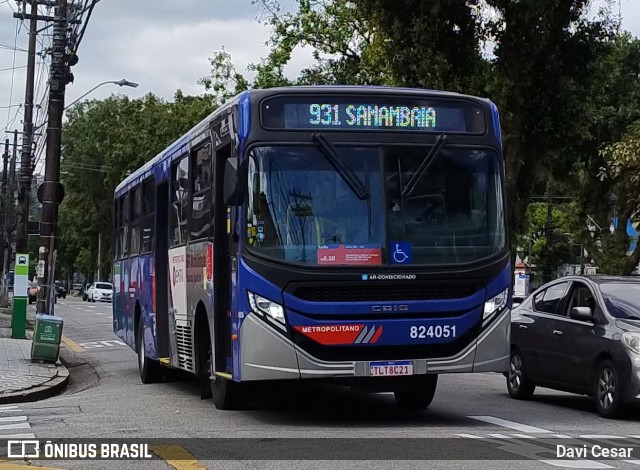 BR Mobilidade Baixada Santista 824051 na cidade de Santos, São Paulo, Brasil, por Davi Cesar. Número da foto: #12741398.