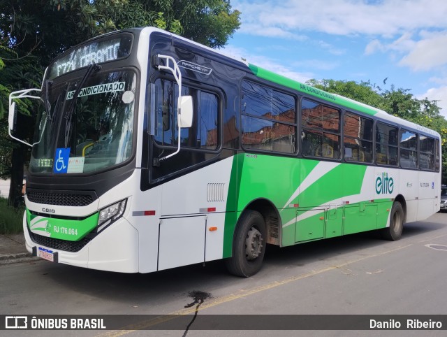 Viação Elite RJ 176.064 na cidade de Barra do Piraí, Rio de Janeiro, Brasil, por Danilo  Ribeiro. Número da foto: #12742843.