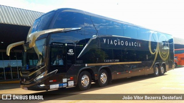 Viação Garcia 98101 na cidade de Maringá, Paraná, Brasil, por João Vitor Bezerra Destefani. Número da foto: #12742011.