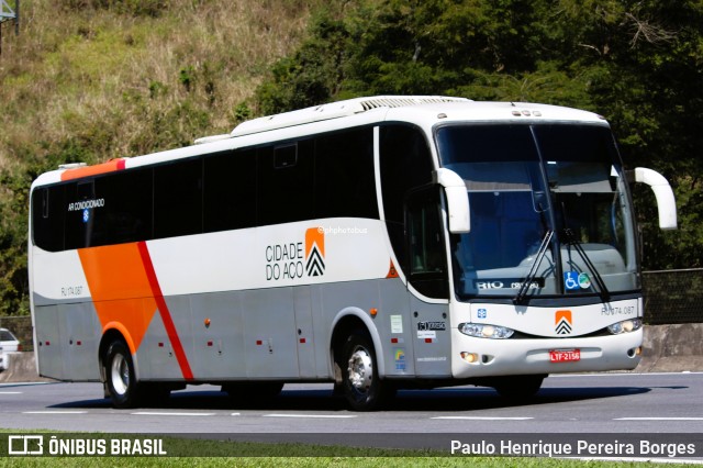 Viação Cidade do Aço RJ 174.087 na cidade de Piraí, Rio de Janeiro, Brasil, por Paulo Henrique Pereira Borges. Número da foto: #12741174.
