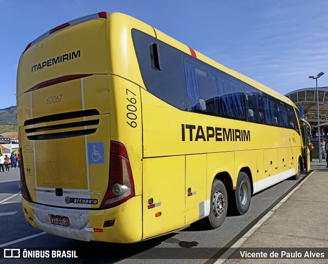 Viação Itapemirim 60067 na cidade de Aparecida, São Paulo, Brasil, por Vicente de Paulo Alves. Número da foto: #12740598.