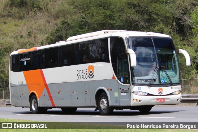 Viação Cidade do Aço RJ 174.084 na cidade de Piraí, Rio de Janeiro, Brasil, por Paulo Henrique Pereira Borges. Número da foto: #12741180.