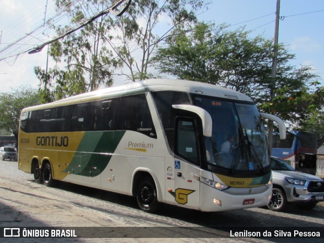 Empresa Gontijo de Transportes 18760 na cidade de Caruaru, Pernambuco, Brasil, por Lenilson da Silva Pessoa. Número da foto: #12743086.