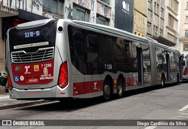 Viação Campo Belo 7 1286 na cidade de São Paulo, São Paulo, Brasil, por Diego Cardoso da Silva. Número da foto: #12741271.