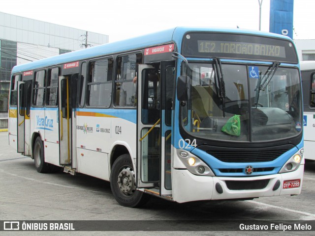 Expresso Vera Cruz 024 na cidade de Recife, Pernambuco, Brasil, por Gustavo Felipe Melo. Número da foto: #12740820.