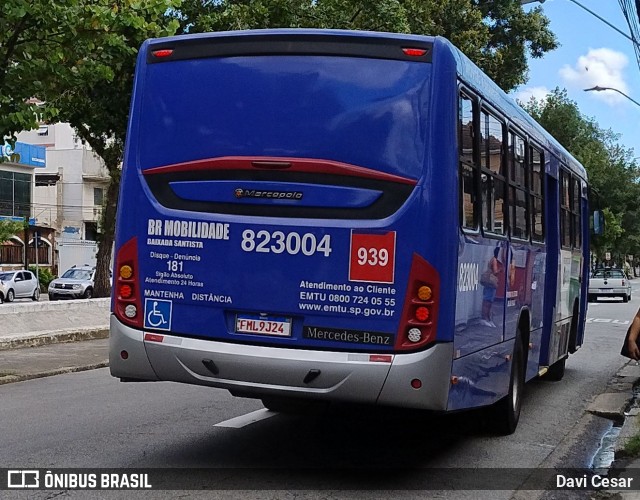 BR Mobilidade Baixada Santista 823004 na cidade de Santos, São Paulo, Brasil, por Davi Cesar. Número da foto: #12741401.