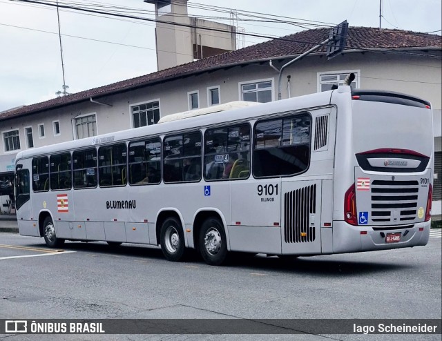 BluMob - Concessionária de Transporte Urbano de Blumenau 9101 na cidade de Blumenau, Santa Catarina, Brasil, por Iago Scheineider. Número da foto: #12742044.