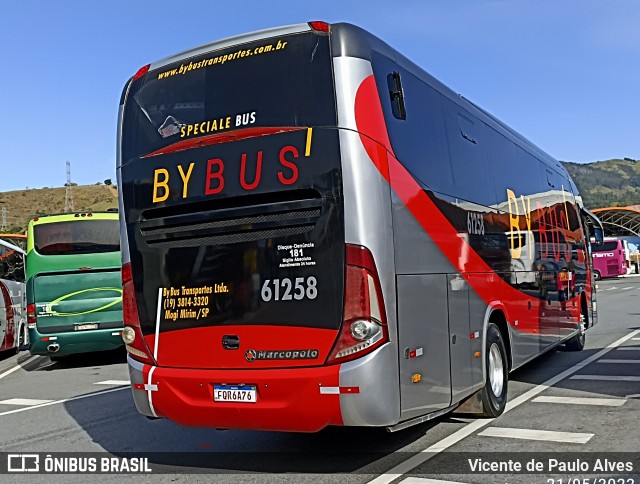 By Bus Transportes Ltda 61258 na cidade de Aparecida, São Paulo, Brasil, por Vicente de Paulo Alves. Número da foto: #12740611.