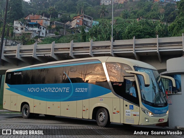 Viação Novo Horizonte 523211 na cidade de Santos, São Paulo, Brasil, por Andrey  Soares Vassão. Número da foto: #12741422.