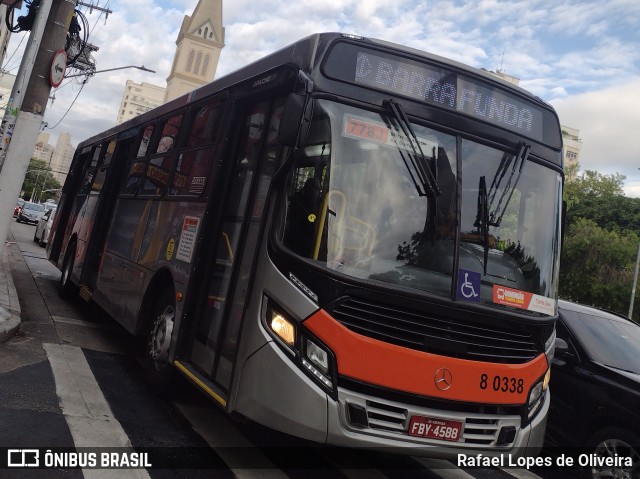 TRANSPPASS - Transporte de Passageiros 8 0338 na cidade de São Paulo, São Paulo, Brasil, por Rafael Lopes de Oliveira. Número da foto: #12743330.