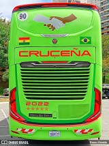 Autobuses Cruceña 2022 na cidade de Barueri, São Paulo, Brasil, por Bruno Almeida. Número da foto: #:id.