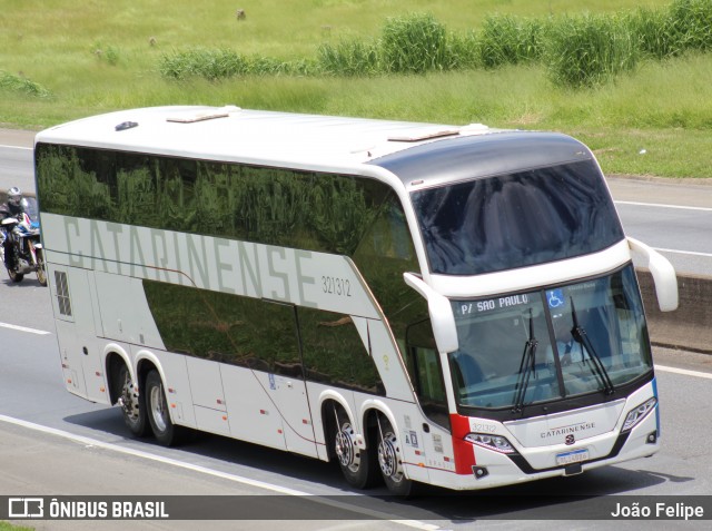 Auto Viação Catarinense 321312 na cidade de Canas, São Paulo, Brasil, por João Felipe. Número da foto: #12744455.