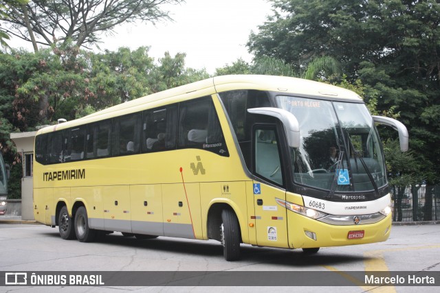 Viação Itapemirim 60683 na cidade de São Paulo, São Paulo, Brasil, por Marcelo Horta. Número da foto: #12744887.
