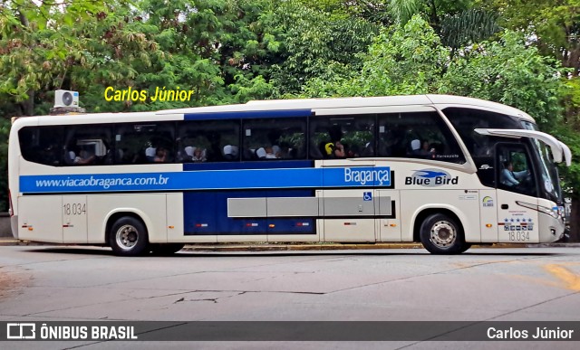 Auto Viação Bragança 18.034 na cidade de São Paulo, São Paulo, Brasil, por Carlos Júnior. Número da foto: #12746103.
