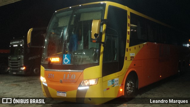 Léo Transporte e Turismo 271 na cidade de Campo Largo, Paraná, Brasil, por Leandro Marques. Número da foto: #12744175.
