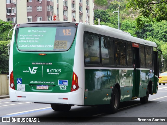 Viação VG B31103 na cidade de Rio de Janeiro, Rio de Janeiro, Brasil, por Brenno Santos. Número da foto: #12744711.