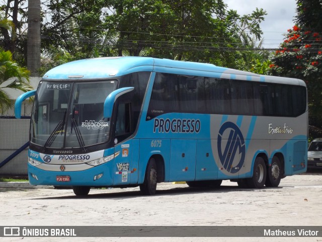 Auto Viação Progresso 6075 na cidade de Jaboatão dos Guararapes, Pernambuco, Brasil, por Matheus Victor. Número da foto: #12743874.