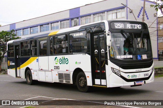 Viação Elite 2393 na cidade de Volta Redonda, Rio de Janeiro, Brasil, por Paulo Henrique Pereira Borges. Número da foto: #12744592.