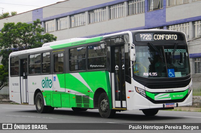 Viação Elite RJ 176.063 na cidade de Volta Redonda, Rio de Janeiro, Brasil, por Paulo Henrique Pereira Borges. Número da foto: #12744513.