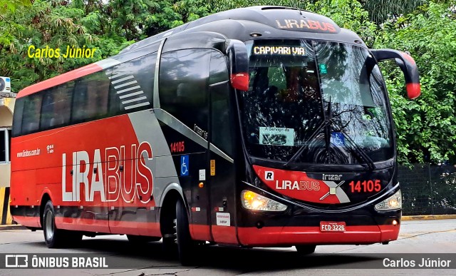 Lirabus 14105 na cidade de São Paulo, São Paulo, Brasil, por Carlos Júnior. Número da foto: #12746088.