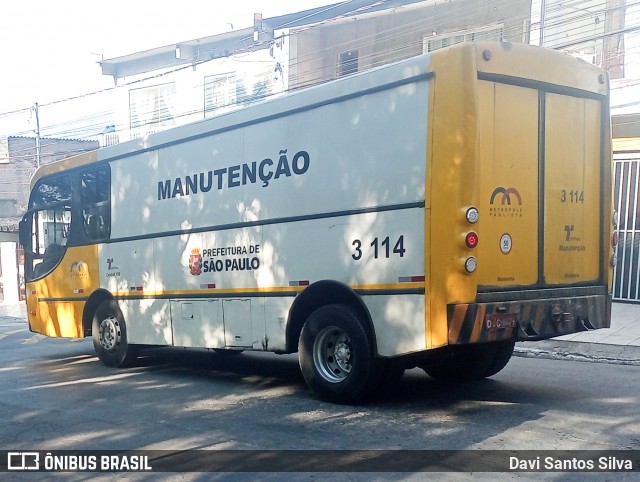 Viação Metrópole Paulista - Zona Leste 3 114 na cidade de São Paulo, São Paulo, Brasil, por Davi Santos Silva. Número da foto: #12745466.