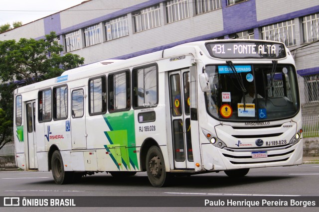 Viação Pinheiral RJ 189.028 na cidade de Volta Redonda, Rio de Janeiro, Brasil, por Paulo Henrique Pereira Borges. Número da foto: #12744637.