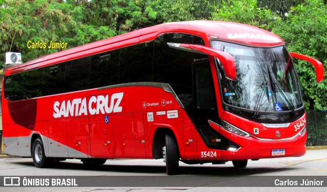 Viação Santa Cruz 35424 na cidade de São Paulo, São Paulo, Brasil, por Carlos Júnior. Número da foto: #12744656.