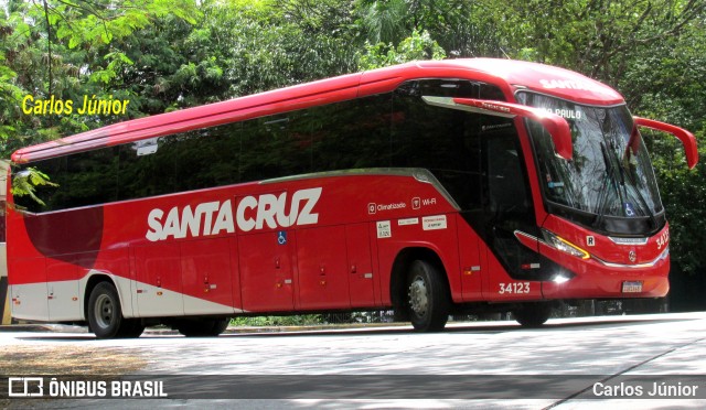Viação Santa Cruz 34123 na cidade de São Paulo, São Paulo, Brasil, por Carlos Júnior. Número da foto: #12745823.