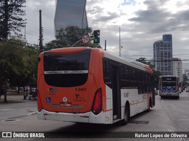 Viação Gato Preto 8 2407 na cidade de São Paulo, São Paulo, Brasil, por Rafael Lopes de Oliveira. Número da foto: #12744930.