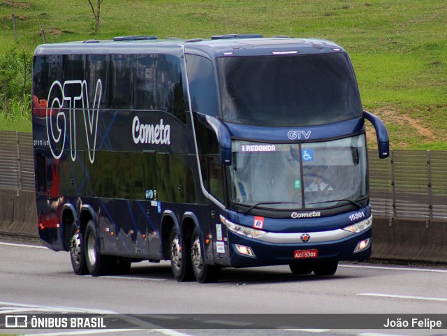 Viação Cometa 15301 na cidade de Lorena, São Paulo, Brasil, por João Felipe. Número da foto: #12744339.