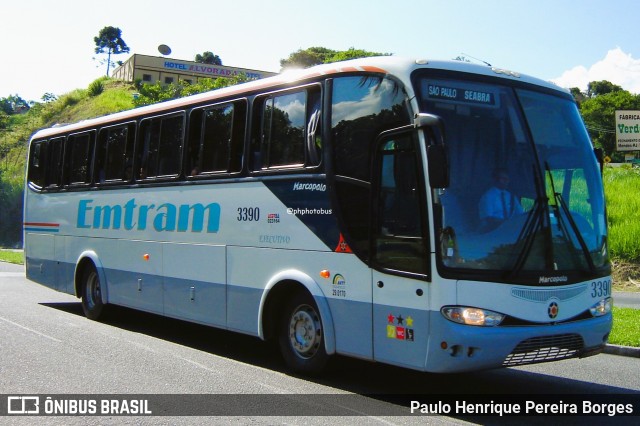 Emtram 3390 na cidade de Barra do Piraí, Rio de Janeiro, Brasil, por Paulo Henrique Pereira Borges. Número da foto: #12744693.