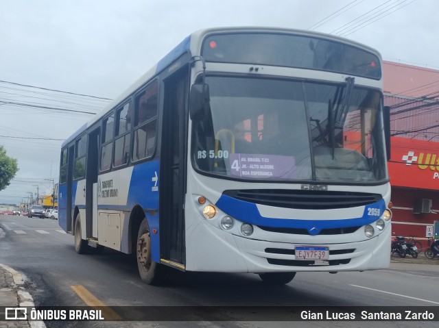 Transvida Transporte Coletivo 2059 na cidade de Ji-Paraná, Rondônia, Brasil, por Gian Lucas  Santana Zardo. Número da foto: #12744216.