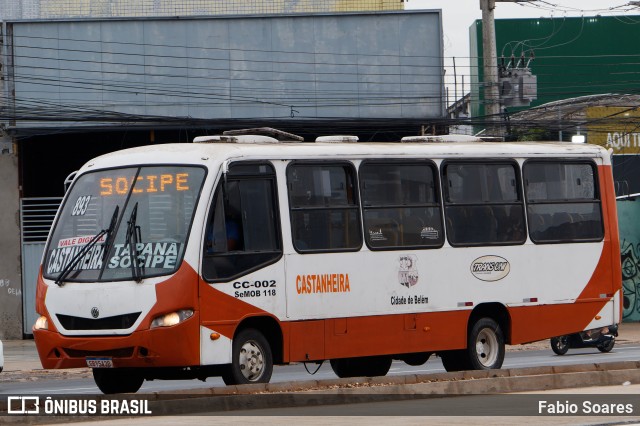 Transuni Transportes CC-002 na cidade de Belém, Pará, Brasil, por Fabio Soares. Número da foto: #12749054.