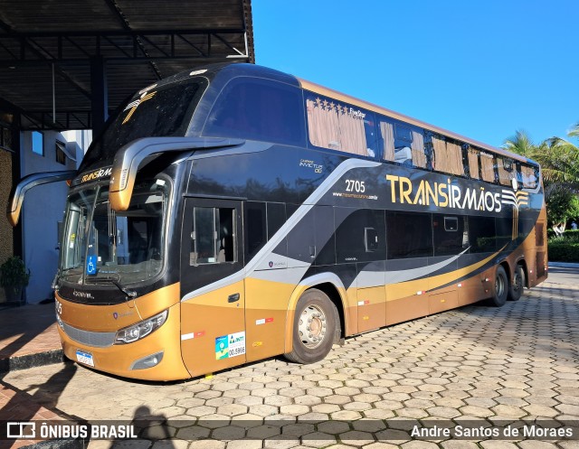 Transirmãos Turismo 2705 na cidade de Vitória da Conquista, Bahia, Brasil, por Andre Santos de Moraes. Número da foto: #12748799.