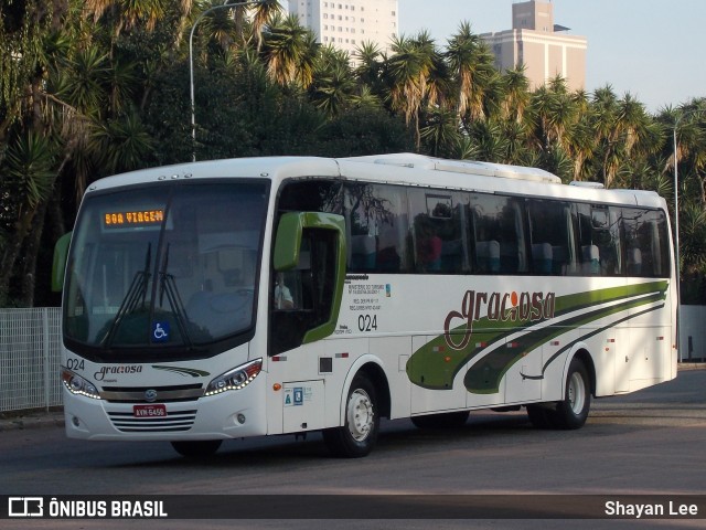 Viação Graciosa 024 na cidade de Curitiba, Paraná, Brasil, por Shayan Lee. Número da foto: #12748948.