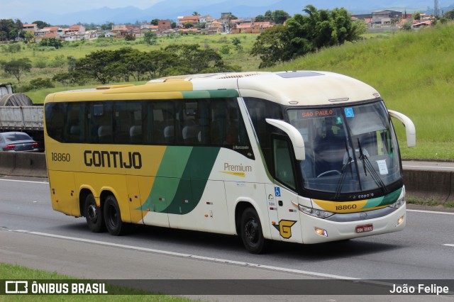Empresa Gontijo de Transportes 18860 na cidade de Canas, São Paulo, Brasil, por João Felipe. Número da foto: #12748138.