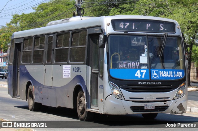 Automotores Guarani S.R.L. - Linea 47 4708 na cidade de Asunción, Paraguai, por José Paredes. Número da foto: #12747471.