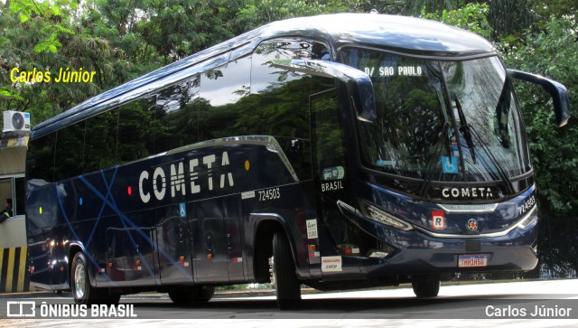 Viação Cometa 724503 na cidade de São Paulo, São Paulo, Brasil, por Carlos Júnior. Número da foto: #12747270.