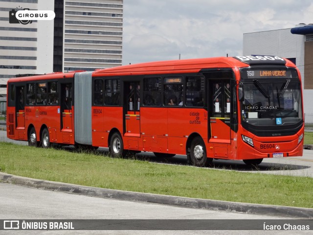 Transporte Coletivo Glória BE604 na cidade de Curitiba, Paraná, Brasil, por Ícaro Chagas. Número da foto: #12747923.