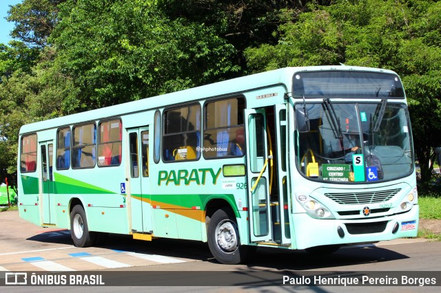Viação Paraty 9267 na cidade de São Carlos, São Paulo, Brasil, por Paulo Henrique Pereira Borges. Número da foto: #12748935.