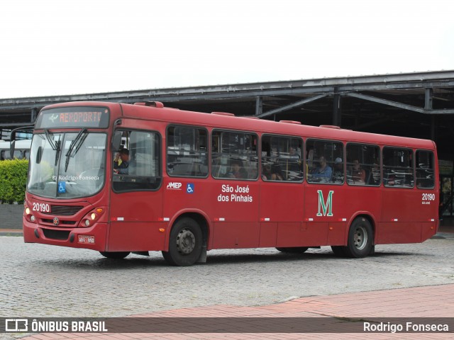 Auto Viação São José dos Pinhais 20190 na cidade de Curitiba, Paraná, Brasil, por Rodrigo Fonseca. Número da foto: #12749027.