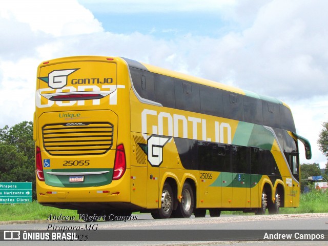 Empresa Gontijo de Transportes 25055 na cidade de Pirapora, Minas Gerais, Brasil, por Andrew Campos. Número da foto: #12748987.