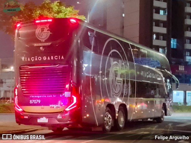 Viação Garcia 87079 na cidade de Curitiba, Paraná, Brasil, por Felipe Arguelho. Número da foto: #12695792.