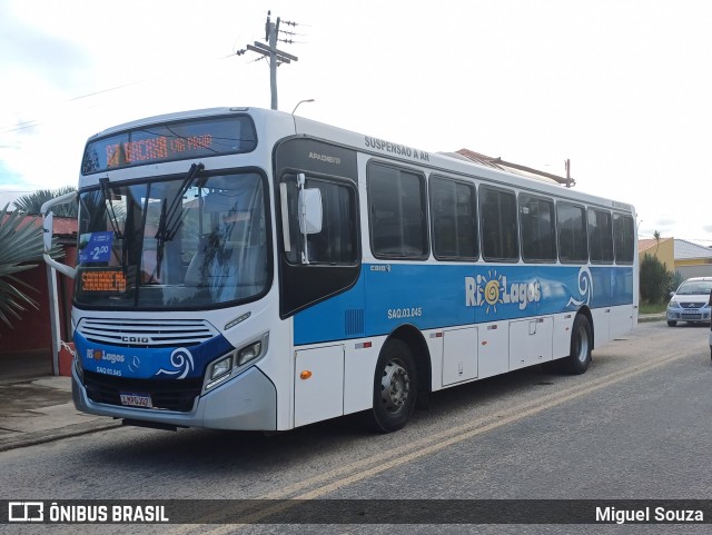 Rio Lagos Transportes SAQ.03.045 na cidade de Saquarema, Rio de Janeiro, Brasil, por Miguel Souza. Número da foto: #12695935.