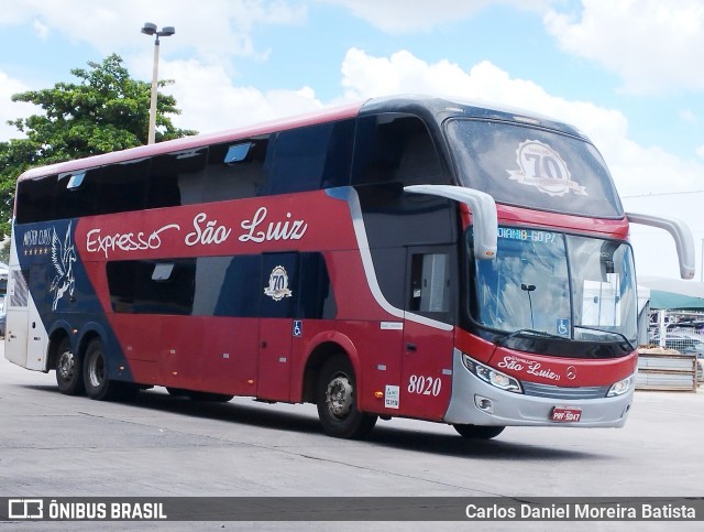 Expresso São Luiz 8020 na cidade de Goiânia, Goiás, Brasil, por Carlos Daniel Moreira Batista. Número da foto: #12697505.
