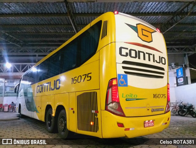 Empresa Gontijo de Transportes 16075 na cidade de Ipatinga, Minas Gerais, Brasil, por Celso ROTA381. Número da foto: #12695906.