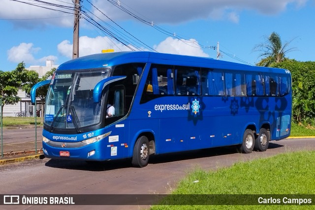 Expresso do Sul 15107 na cidade de Cascavel, Paraná, Brasil, por Carlos Campos. Número da foto: #12695749.