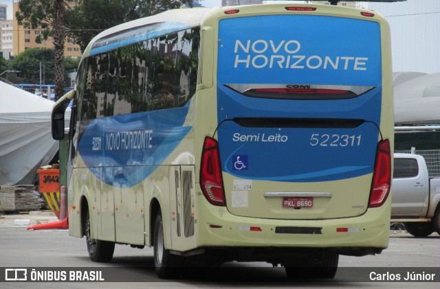 Viação Novo Horizonte 522311 na cidade de Goiânia, Goiás, Brasil, por Carlos Júnior. Número da foto: #12697030.