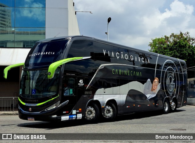 Viação Garcia 86109 na cidade de Rio de Janeiro, Rio de Janeiro, Brasil, por Bruno Mendonça. Número da foto: #12697295.